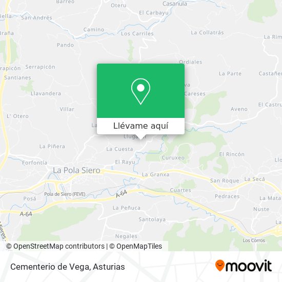 Mapa Cementerio de Vega