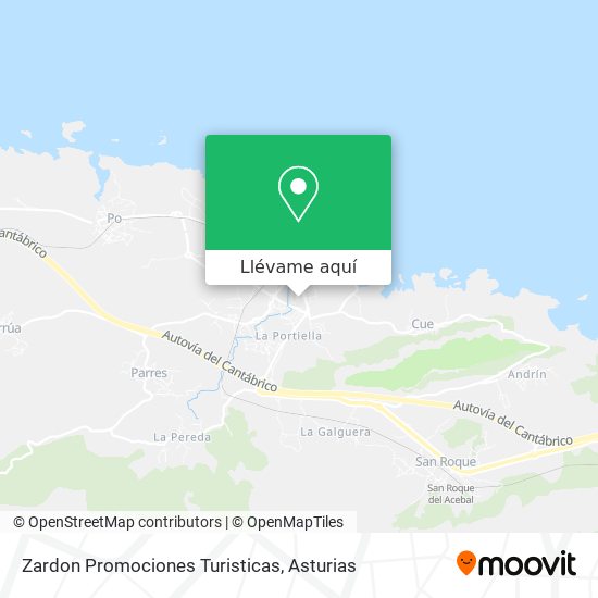 Mapa Zardon Promociones Turisticas
