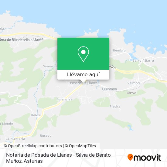 Mapa Notaría de Posada de Llanes - Silvia de Benito Muñoz