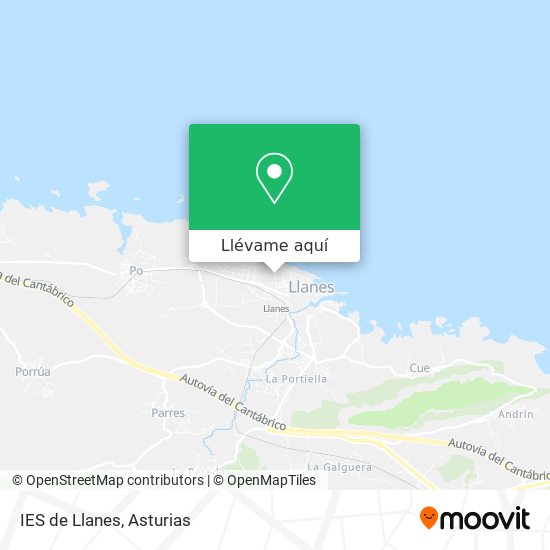 Mapa IES de Llanes