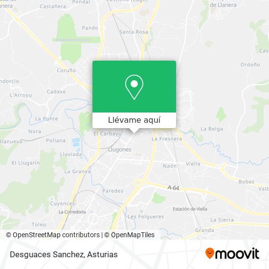 Mapa Desguaces Sanchez