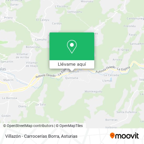 Mapa Villazón - Carrocerías Borra