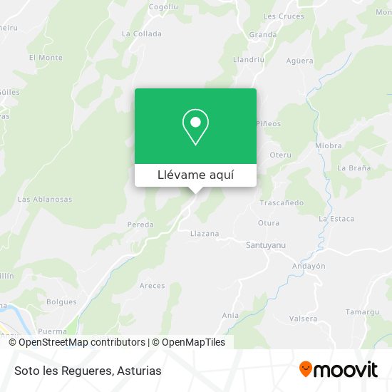 Mapa Soto les Regueres