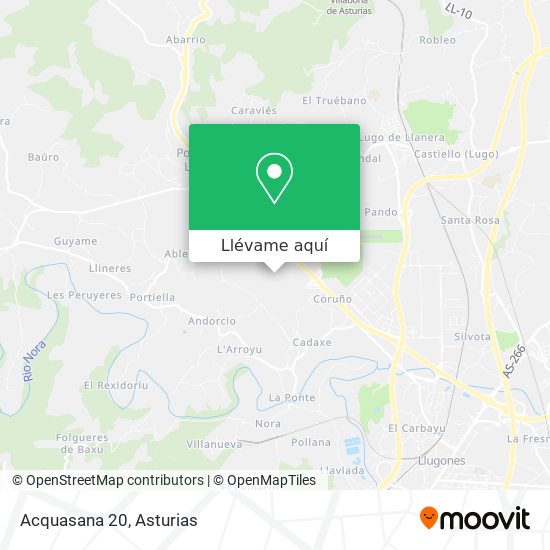 Mapa Acquasana 20