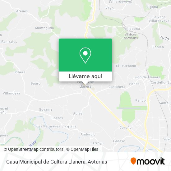 Mapa Casa Municipal de Cultura Llanera