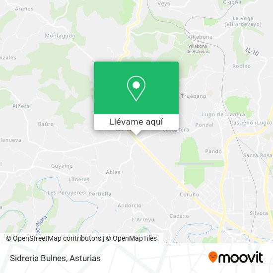 Mapa Sidreria Bulnes