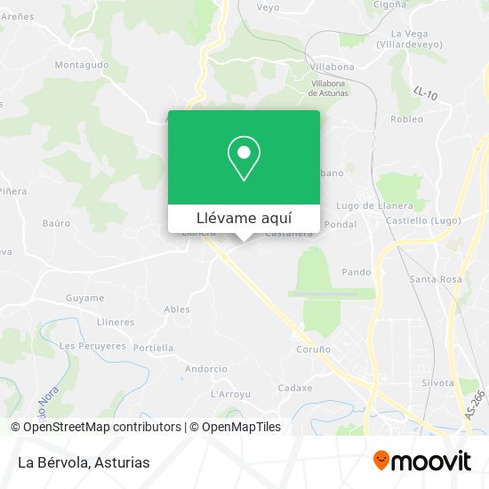 Mapa La Bérvola