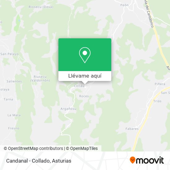 Mapa Candanal - Collado