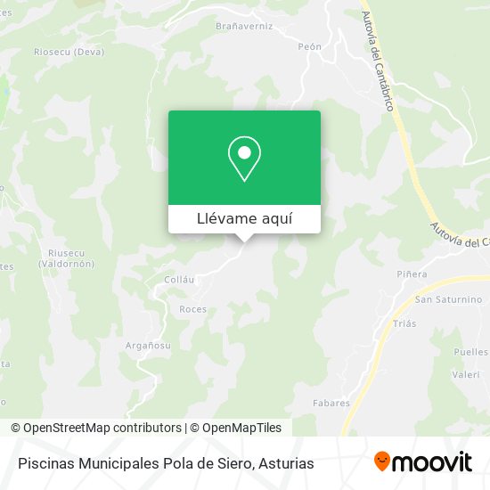 Mapa Piscinas Municipales Pola de Siero