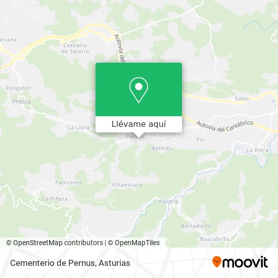Mapa Cementerio de Pernus