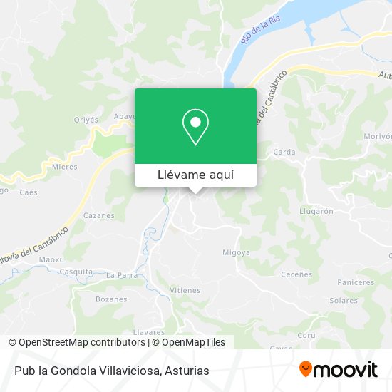 Mapa Pub la Gondola Villaviciosa