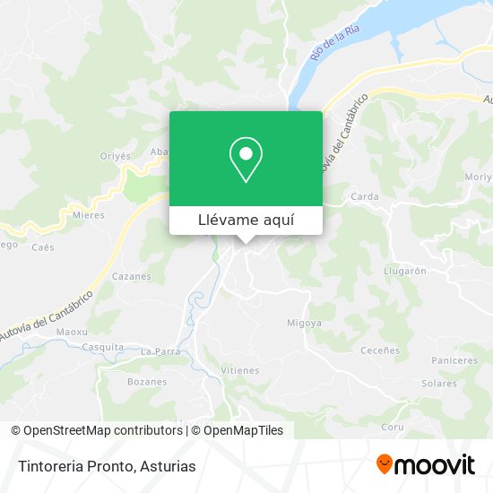 Mapa Tintoreria Pronto
