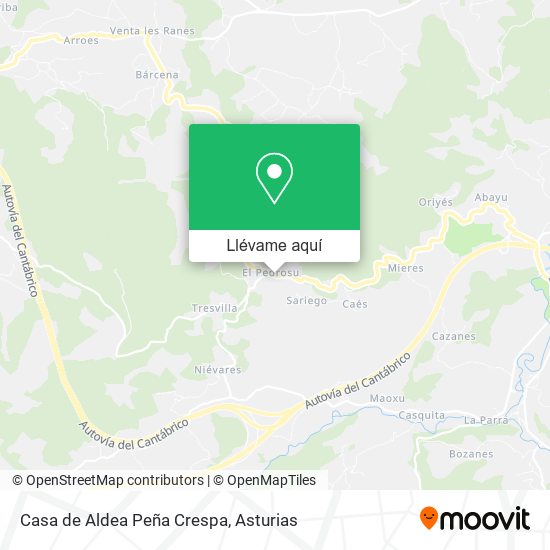 Mapa Casa de Aldea Peña Crespa