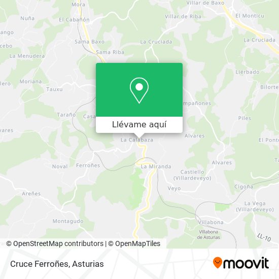 Mapa Cruce Ferroñes