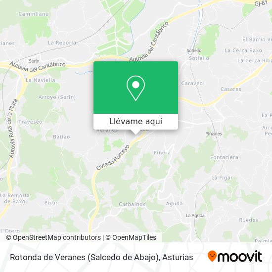 Mapa Rotonda de Veranes (Salcedo de Abajo)