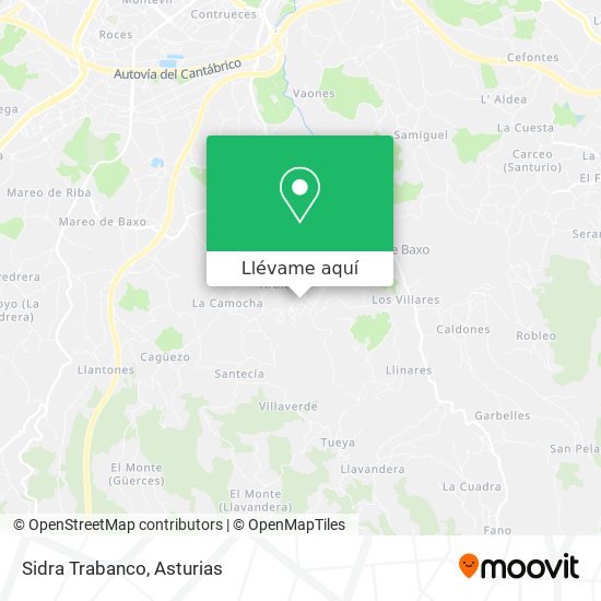 Mapa Sidra Trabanco