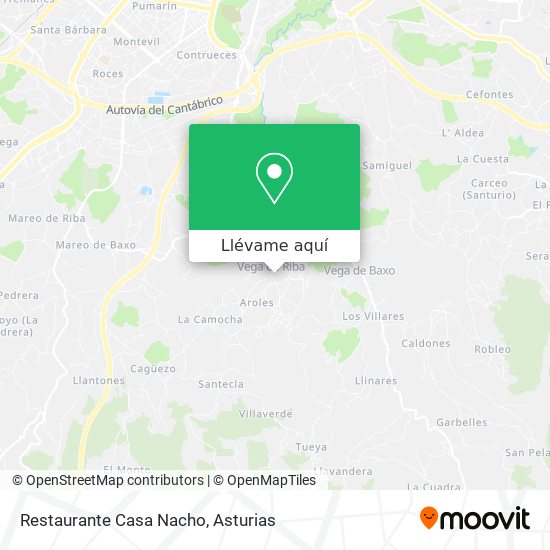 Mapa Restaurante Casa Nacho