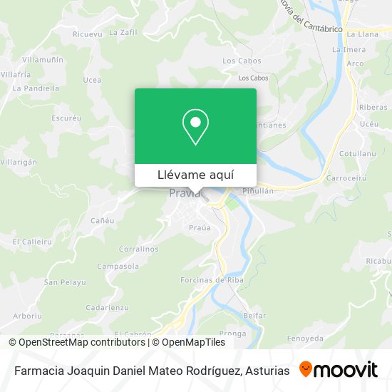 Mapa Farmacia Joaquin Daniel Mateo Rodríguez