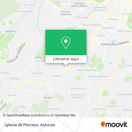 Mapa Iglesia de Porceyo
