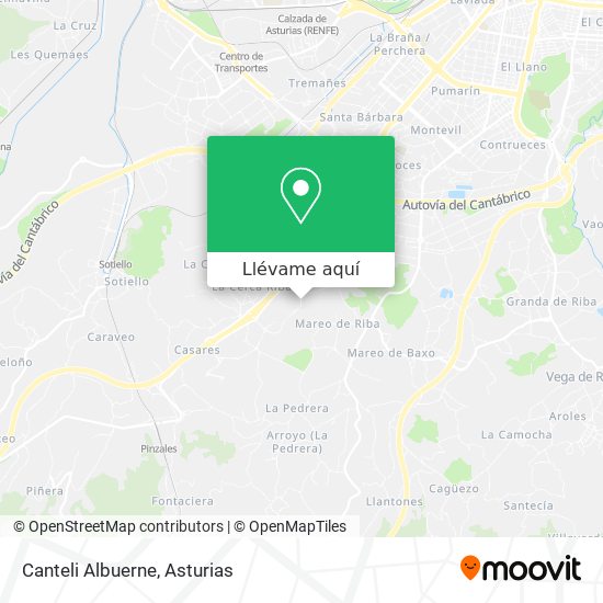 Mapa Canteli Albuerne