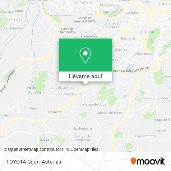 Mapa TOYOTA Gijón
