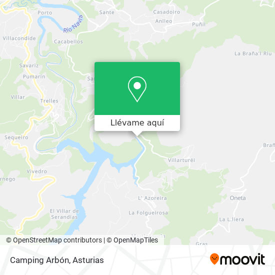 Mapa Camping Arbón