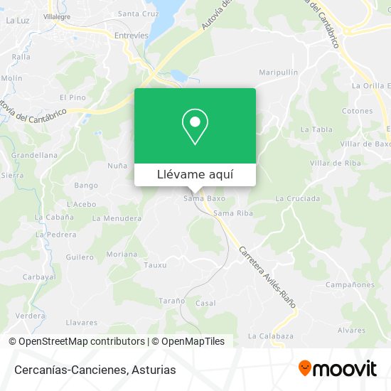 Mapa Cercanías-Cancienes
