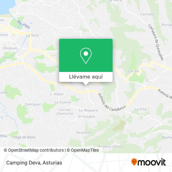 Mapa Camping Deva