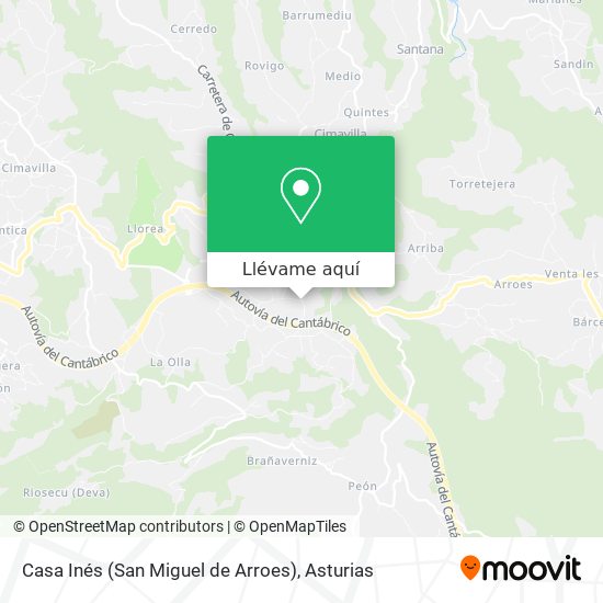 Mapa Casa Inés (San Miguel de Arroes)