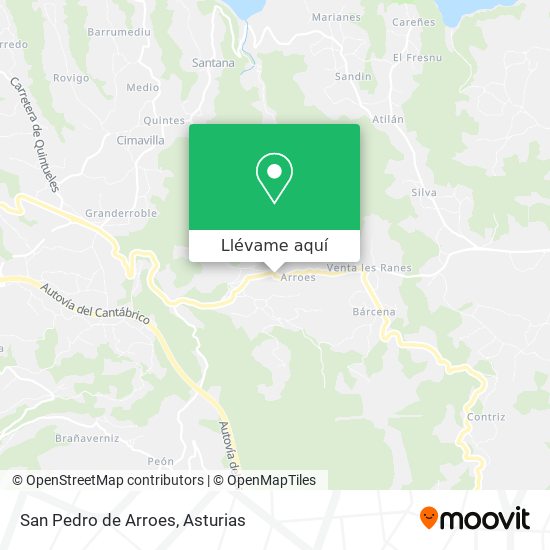 Mapa San Pedro de Arroes