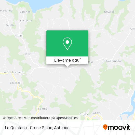Mapa La Quintana - Cruce Picón