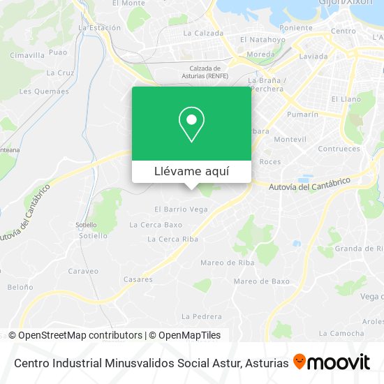 Mapa Centro Industrial Minusvalidos Social Astur