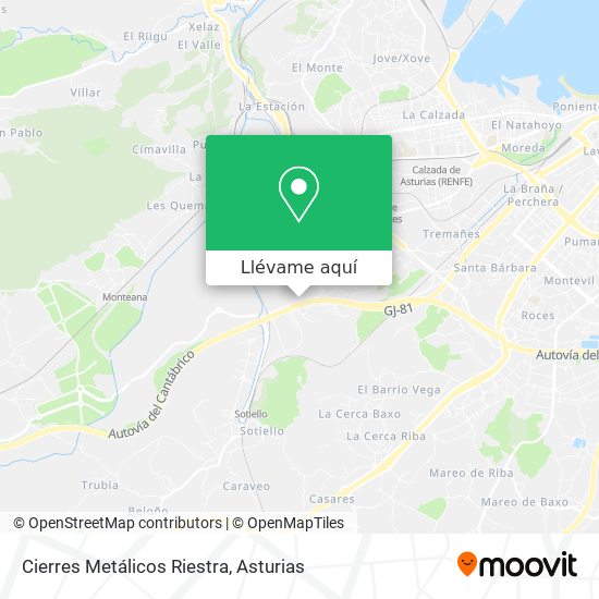 Mapa Cierres Metálicos Riestra
