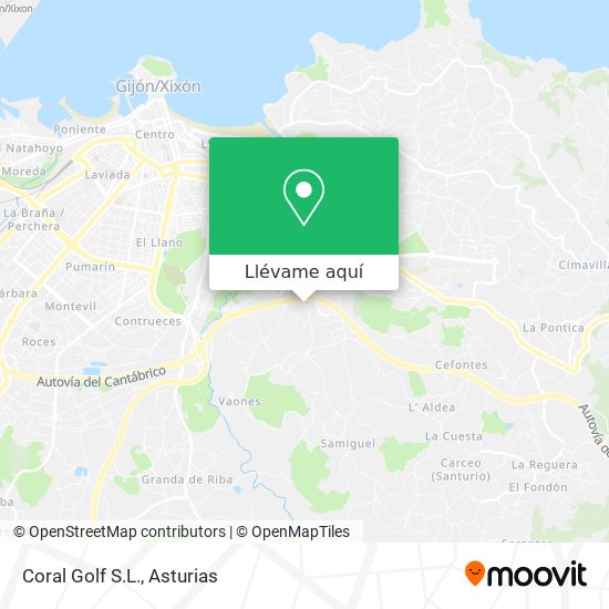 Mapa Coral Golf S.L.