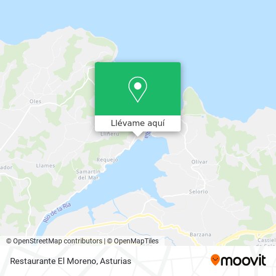 Mapa Restaurante El Moreno
