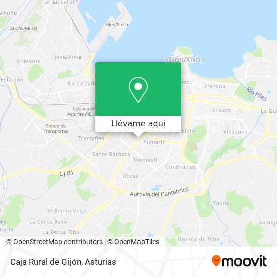 Mapa Caja Rural de Gijón
