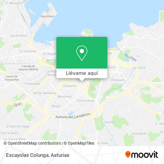 Mapa Escayolas Colunga