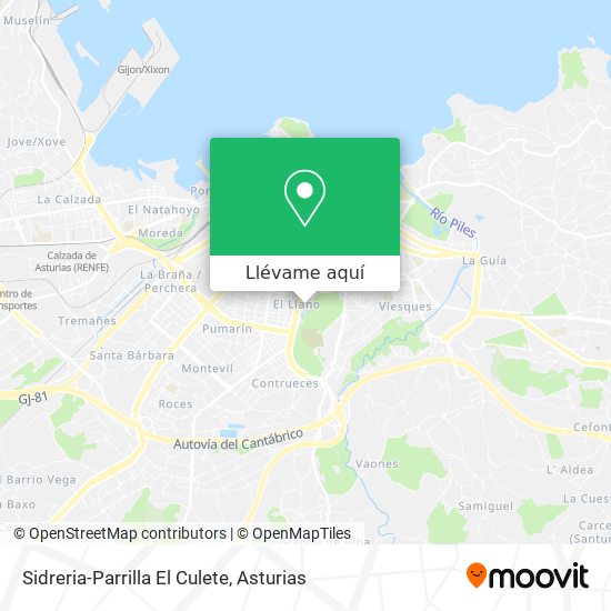 Mapa Sidreria-Parrilla El Culete