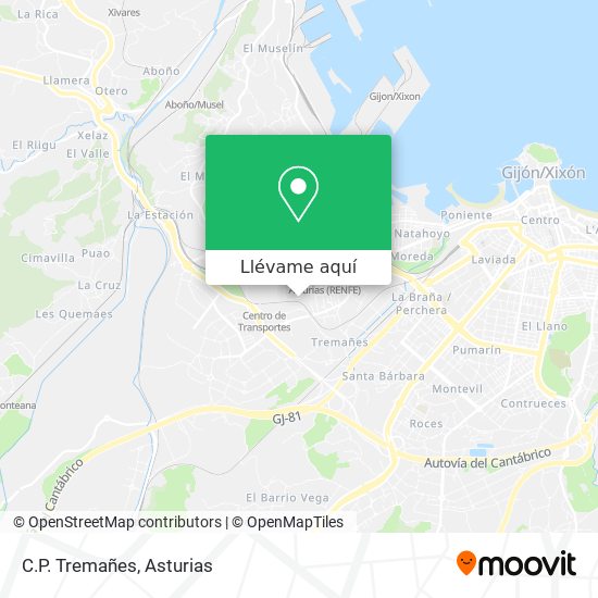 Mapa C.P. Tremañes