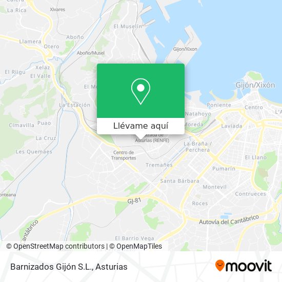 Mapa Barnizados Gijón S.L.