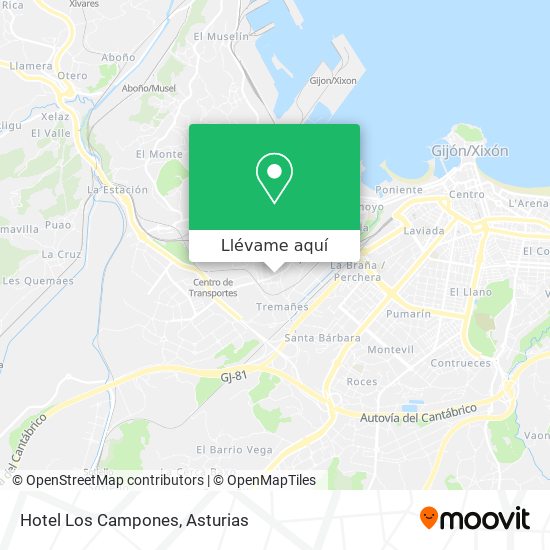 Mapa Hotel Los Campones