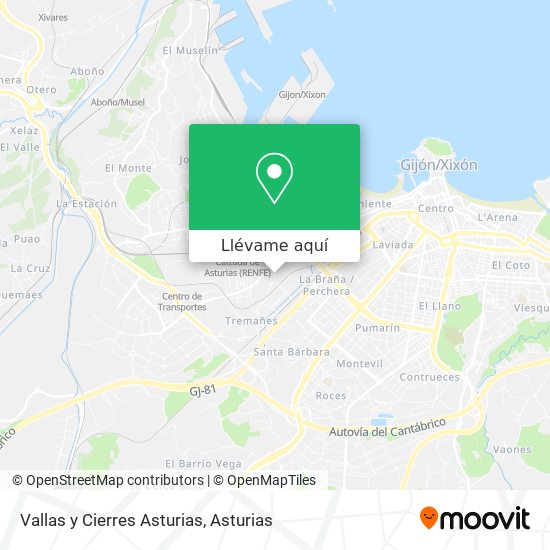 Mapa Vallas y Cierres Asturias