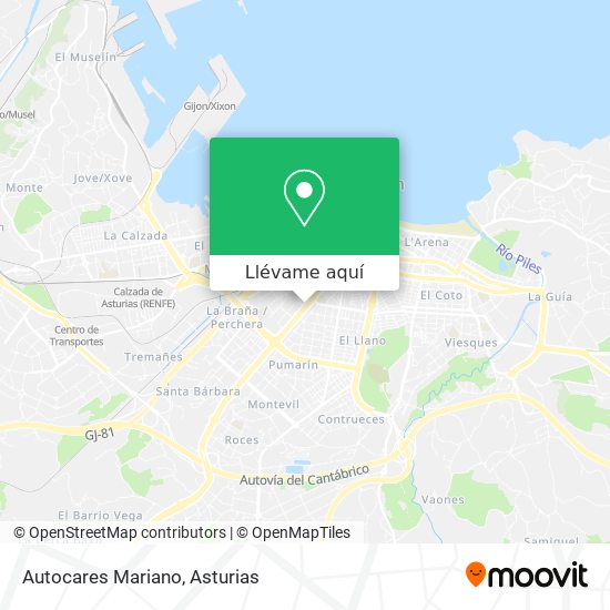 Mapa Autocares Mariano