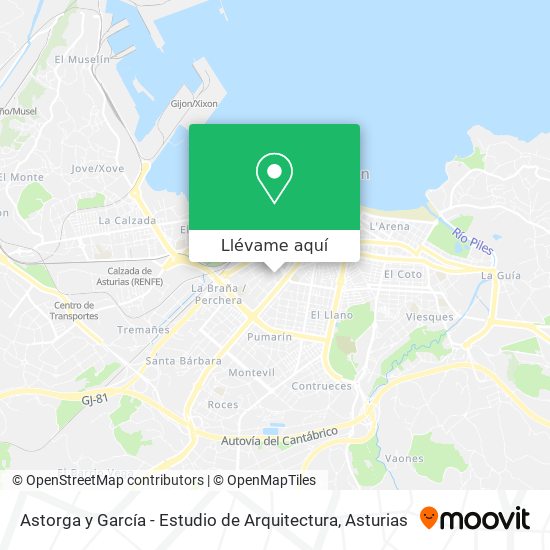Mapa Astorga y García - Estudio de Arquitectura