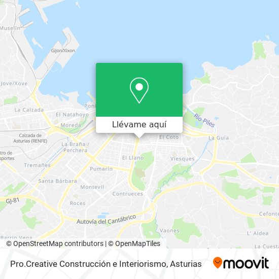 Mapa Pro.Creative Construcción e Interiorismo