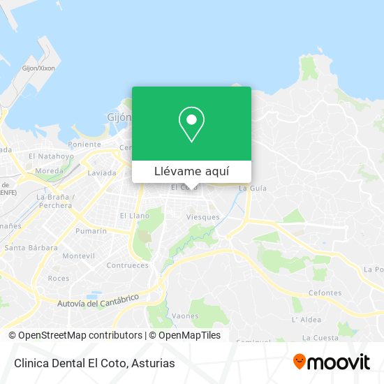 Mapa Clinica Dental El Coto