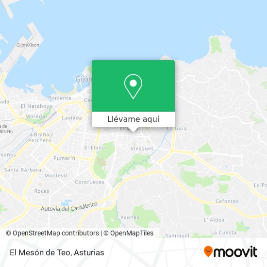 Mapa El Mesón de Teo