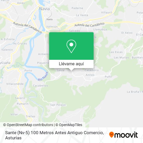 Mapa Sante (Nv-5) 100 Metros Antes Antiguo Comercio