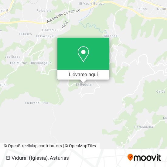 Mapa El Vidural (Iglesia)