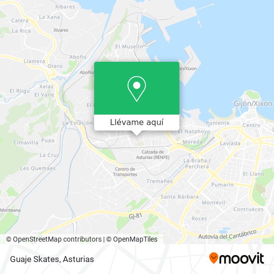 Mapa Guaje Skates